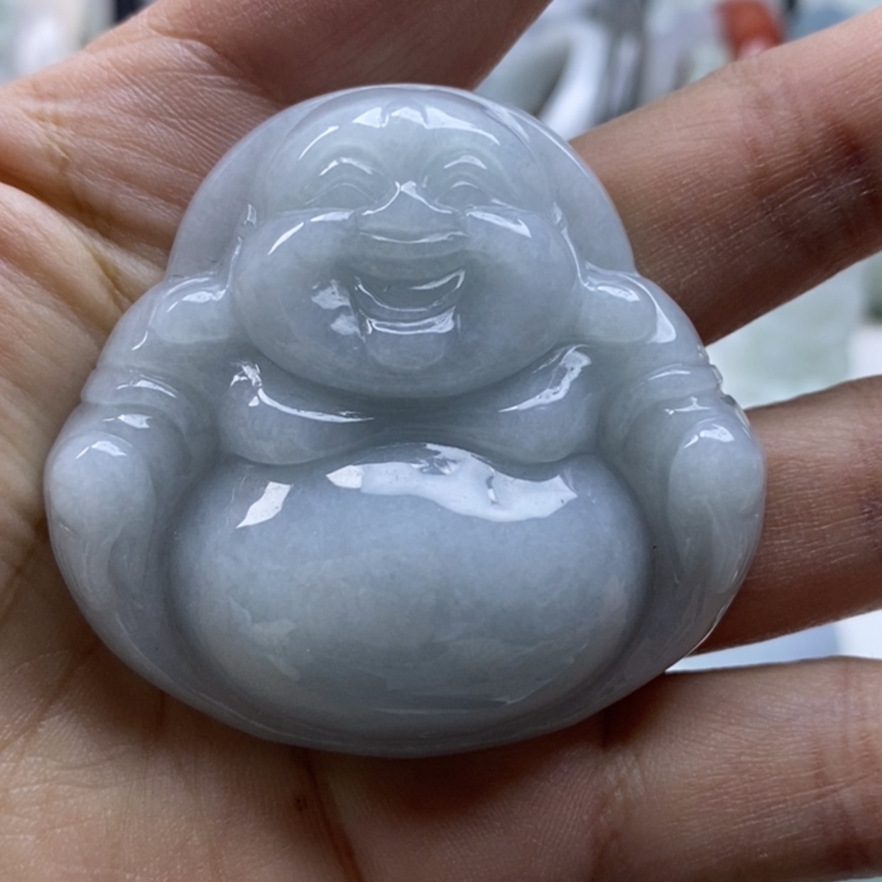【闪购商品】翡翠颈饰未镶嵌幸*佛公