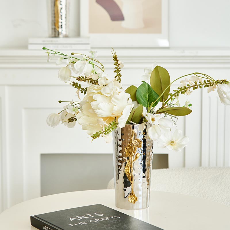 迪斯凯进口花枝柄银色水壶39811#DSK1097