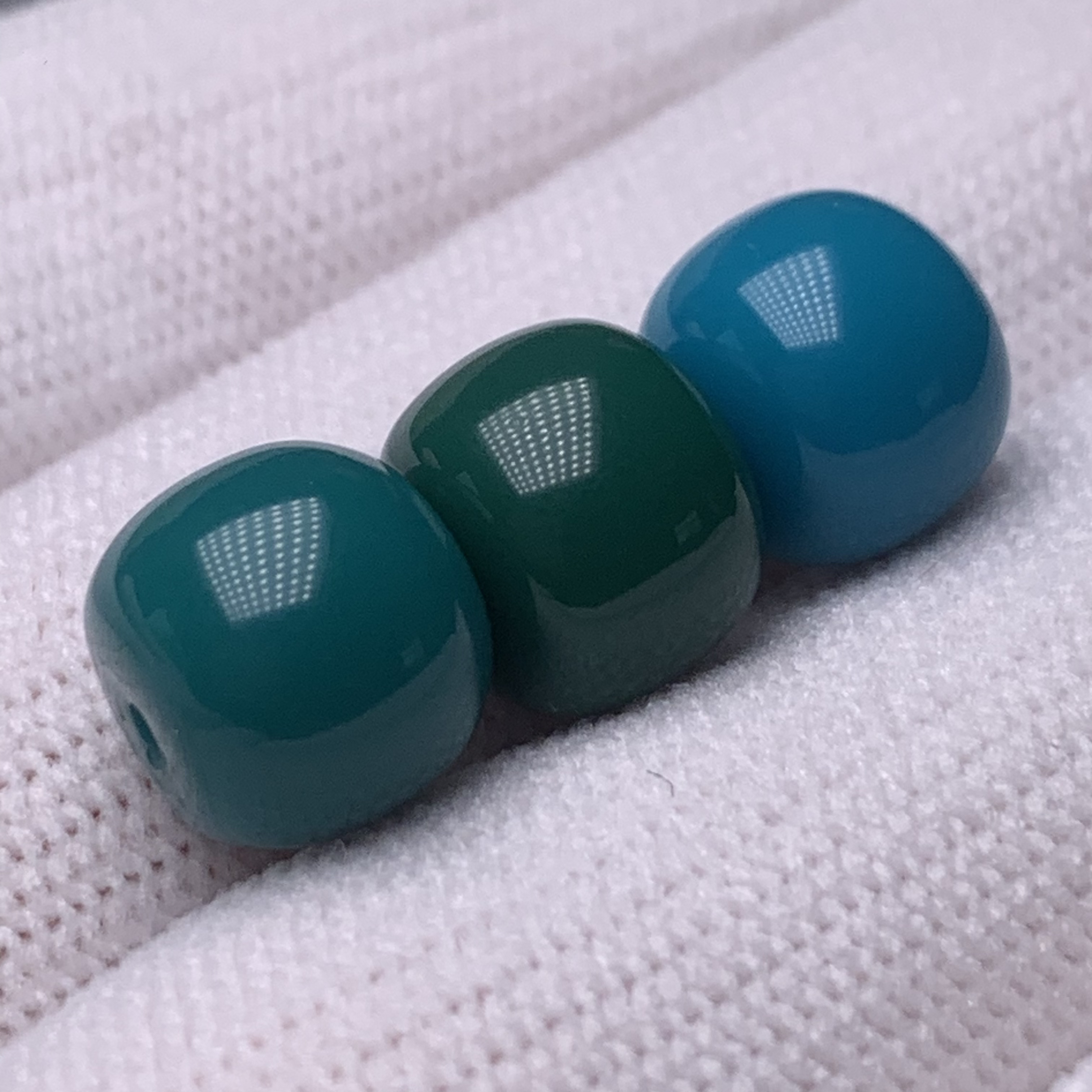 高瓷玉化老型珠10mm单颗百搭复古文玩配饰时尚简约饰品平替