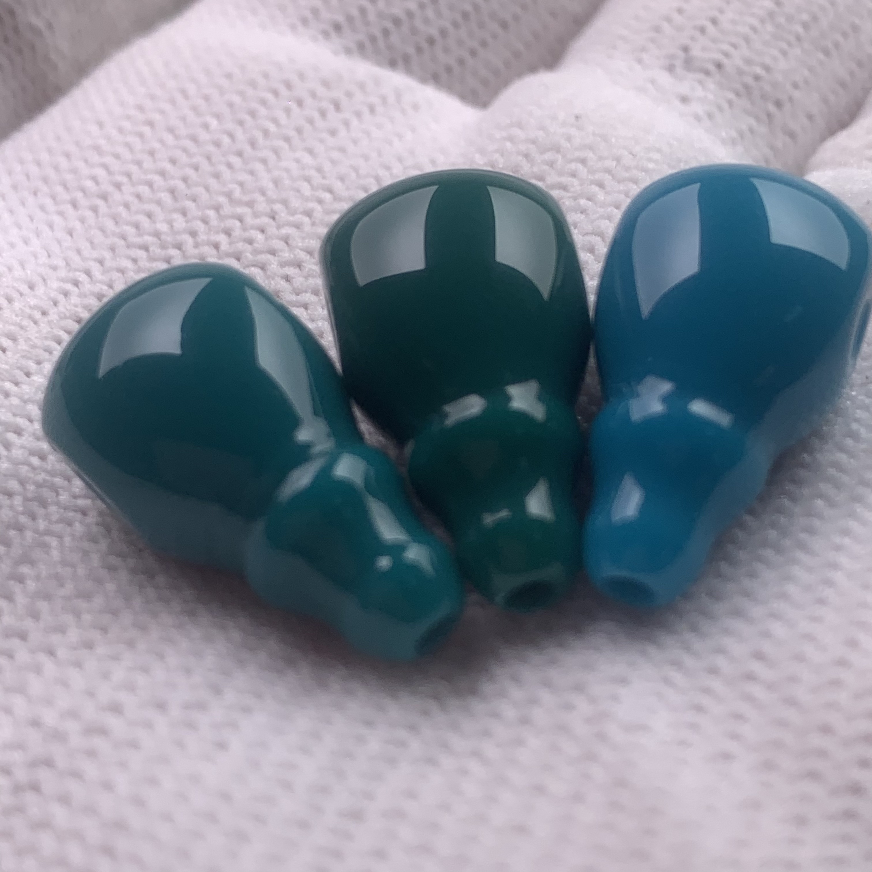 奶嘴三通10mm百搭手工手串套装文玩配饰科技平替绿色蓝色