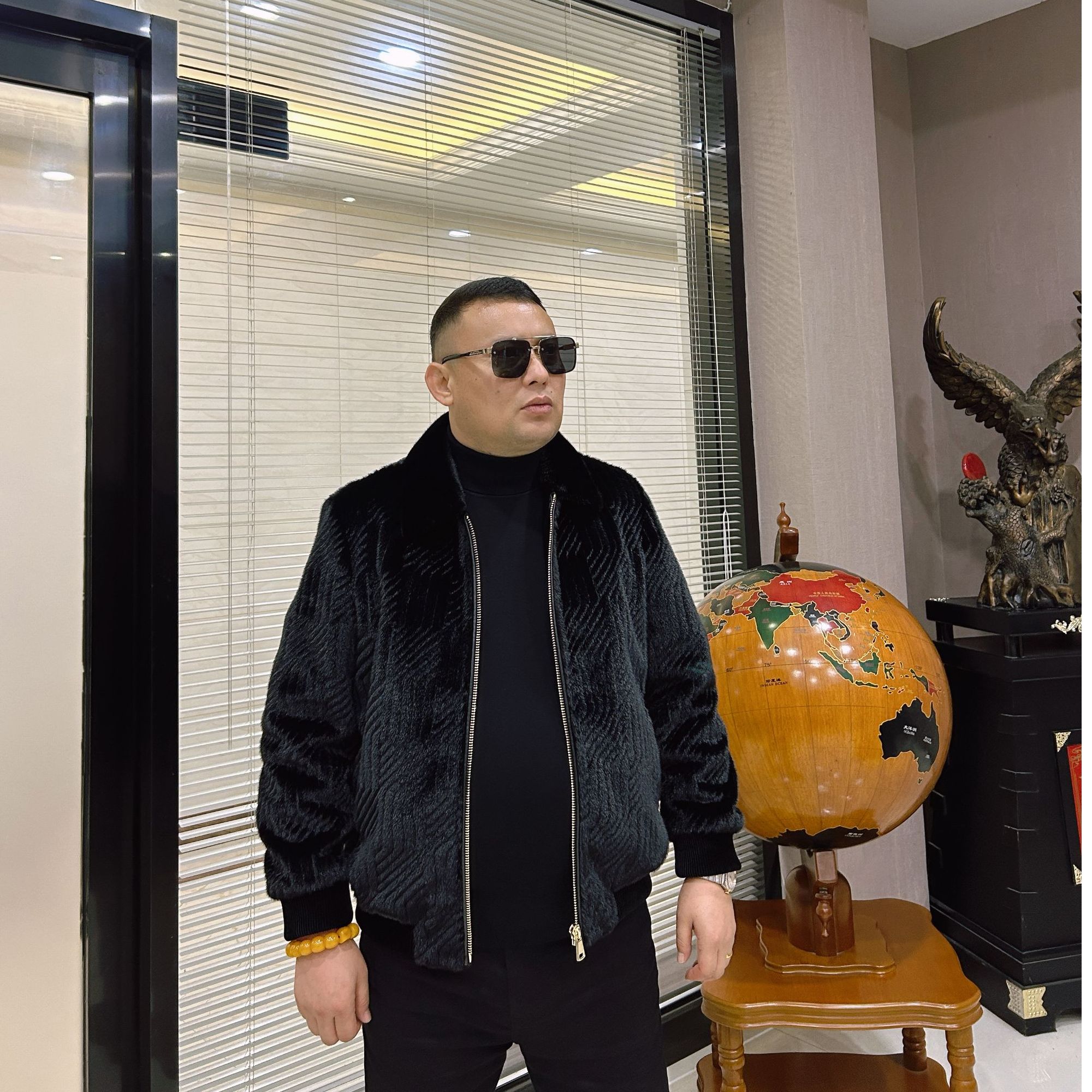 BAGDAR 2024型款时尚雪蓝貂夹克 سۈنىي نوركا239