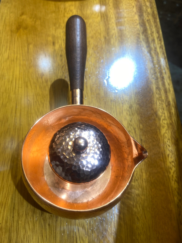 纯手工制作 紫铜茶心壶