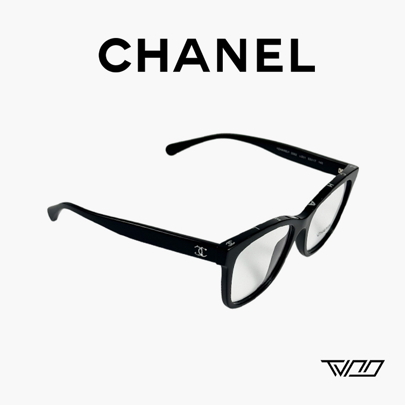 未使用 Chanel/香奈儿 黑框眼镜经典款ch3392银字香奈儿眼镜