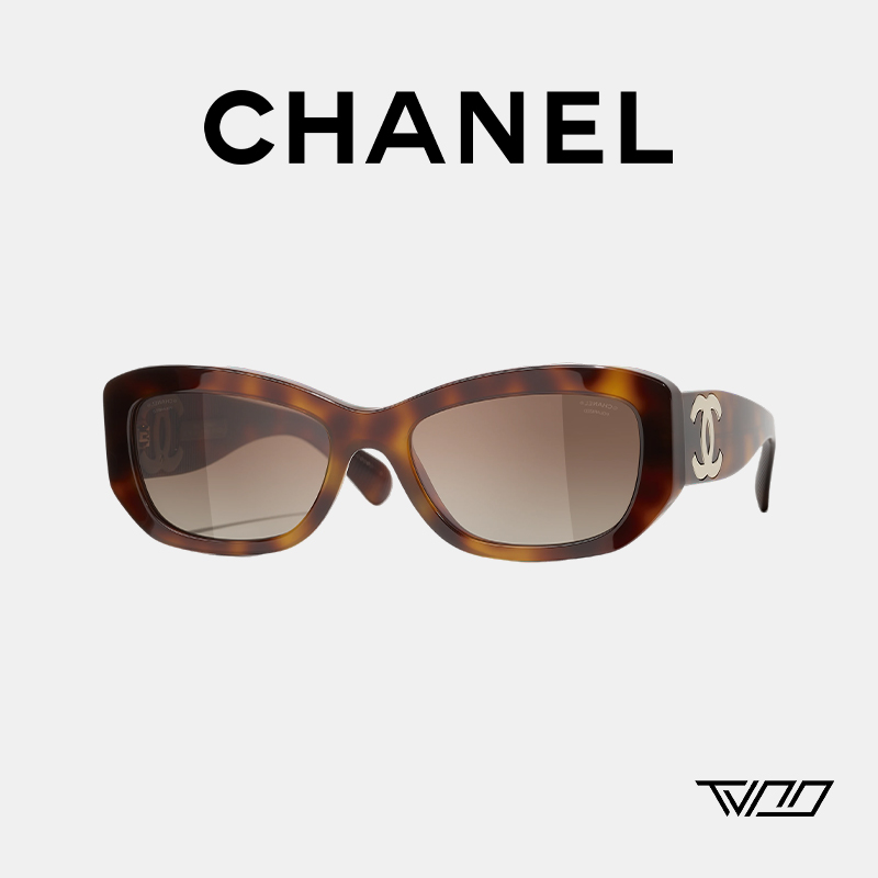 未使用 Chanel/香奈儿 ch5493玳瑁色黑色墨镜太阳镜王一博同款