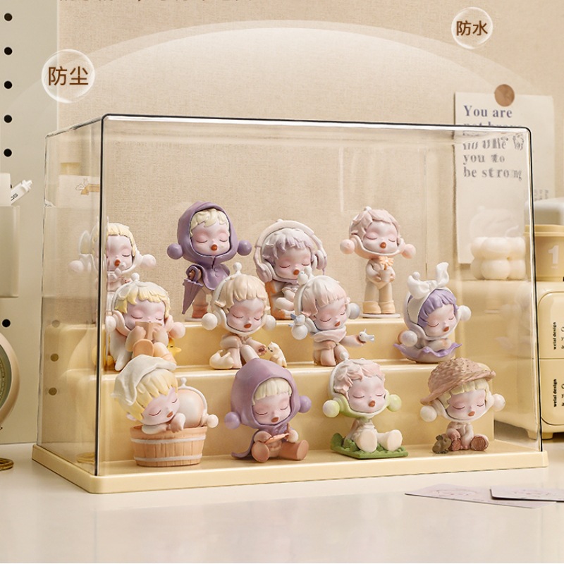 展示架收纳盒大娃娃乐高手办展示柜防尘透明亚克力展示盒