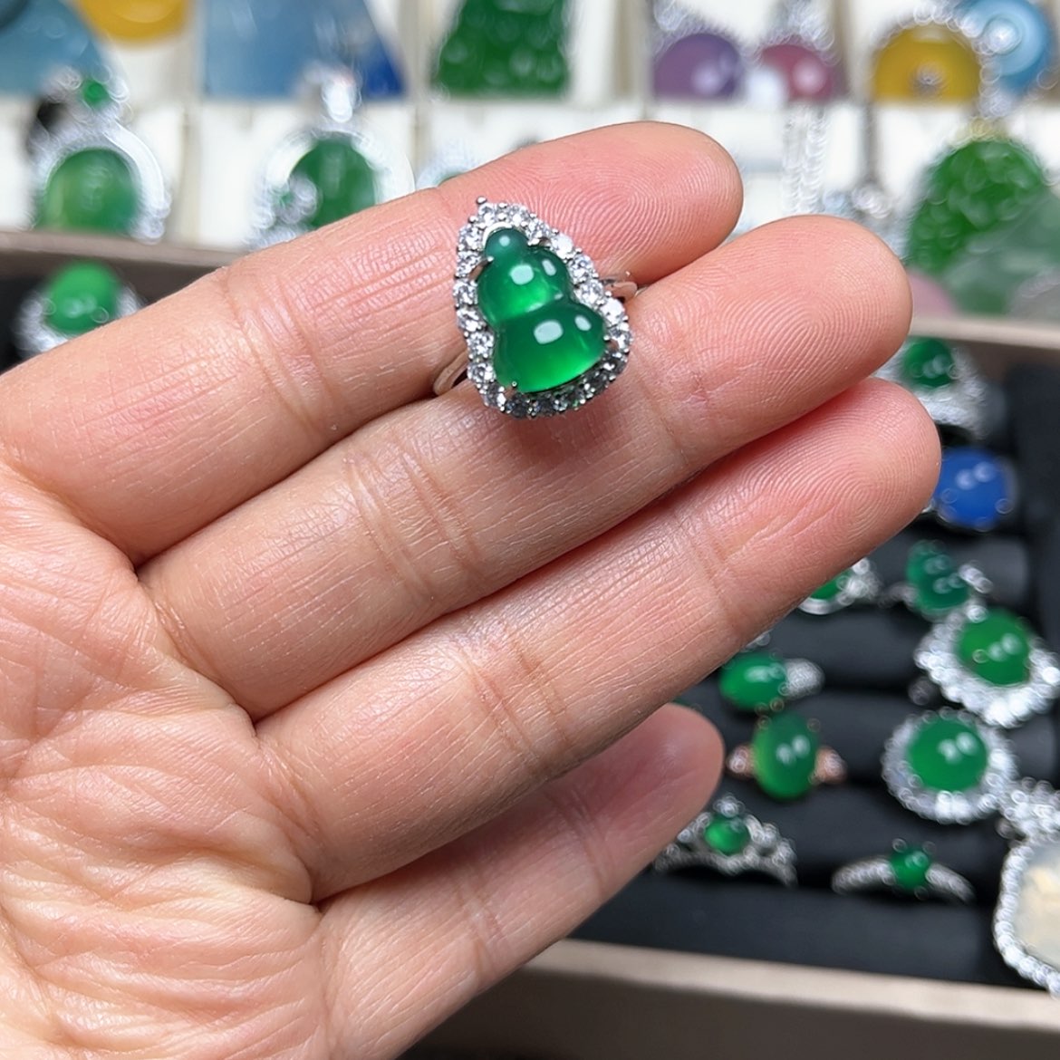 【闪购商品】玛瑙/玉髓戒指未镶嵌