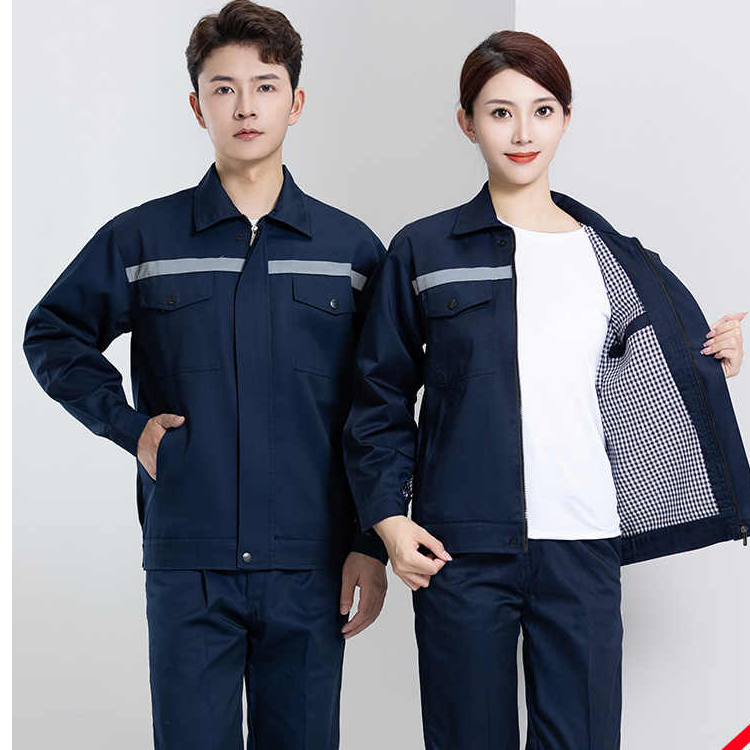 棉长袖秋冬双层工作服套装男女士耐磨地加厚冬季汽修半韵假发片