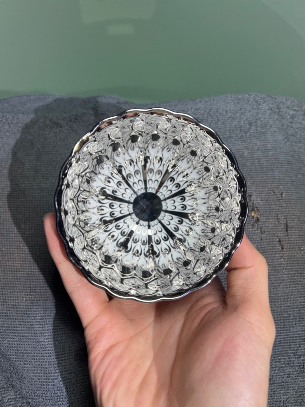 高端主人杯 梦幻之雨 品茗杯主人杯《银》太阳花