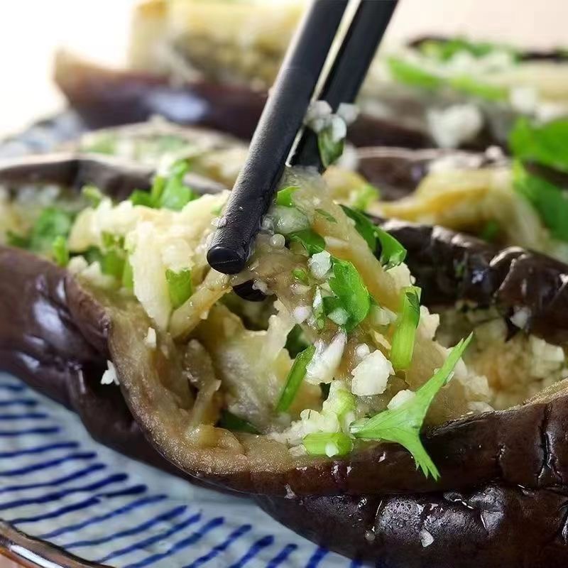  东北正宗蒜茄子咸菜500克泡菜茄子美食咸菜农家自制手工腌制饭菜