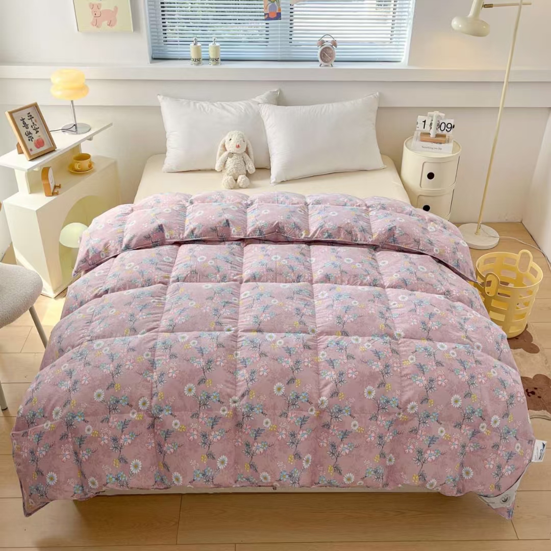 直播旧羽绒服加工翻新羽绒被纯棉柔软服帖单人春秋加厚1.8米冬被