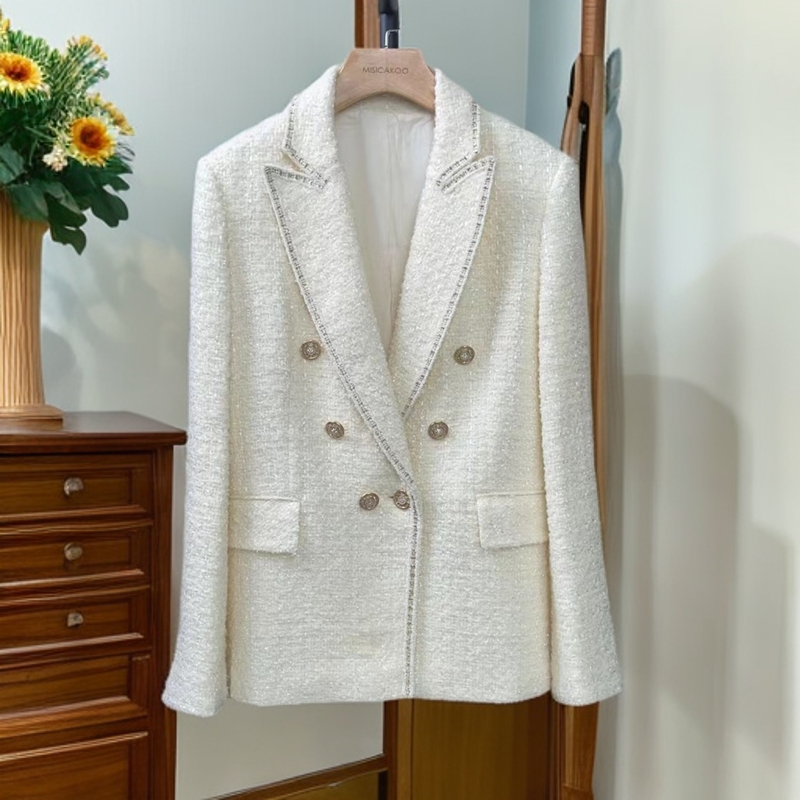 2024冬装百搭秋冬轻奢小香风厚款轻盈款短款