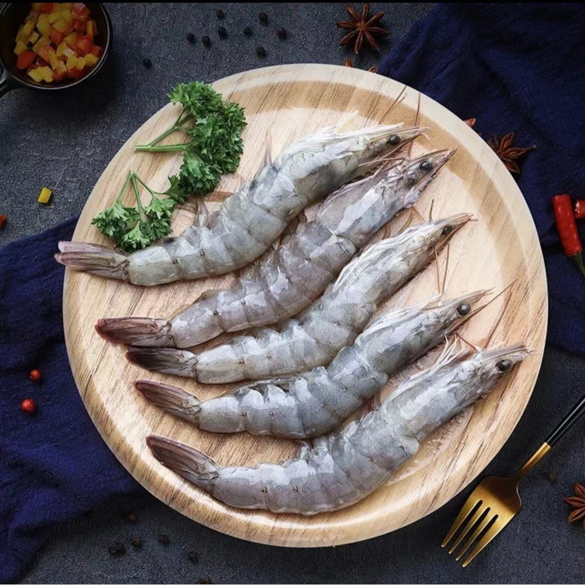 连云港发货 2030新鲜海水大虾 3.3斤/盒（40-50只左右）