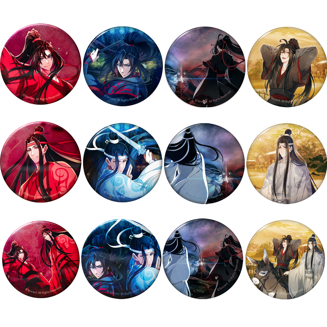 【漫家官方正版】《魔道祖师》最终章徽章吧唧魏无羡蓝忘机现货秒发
