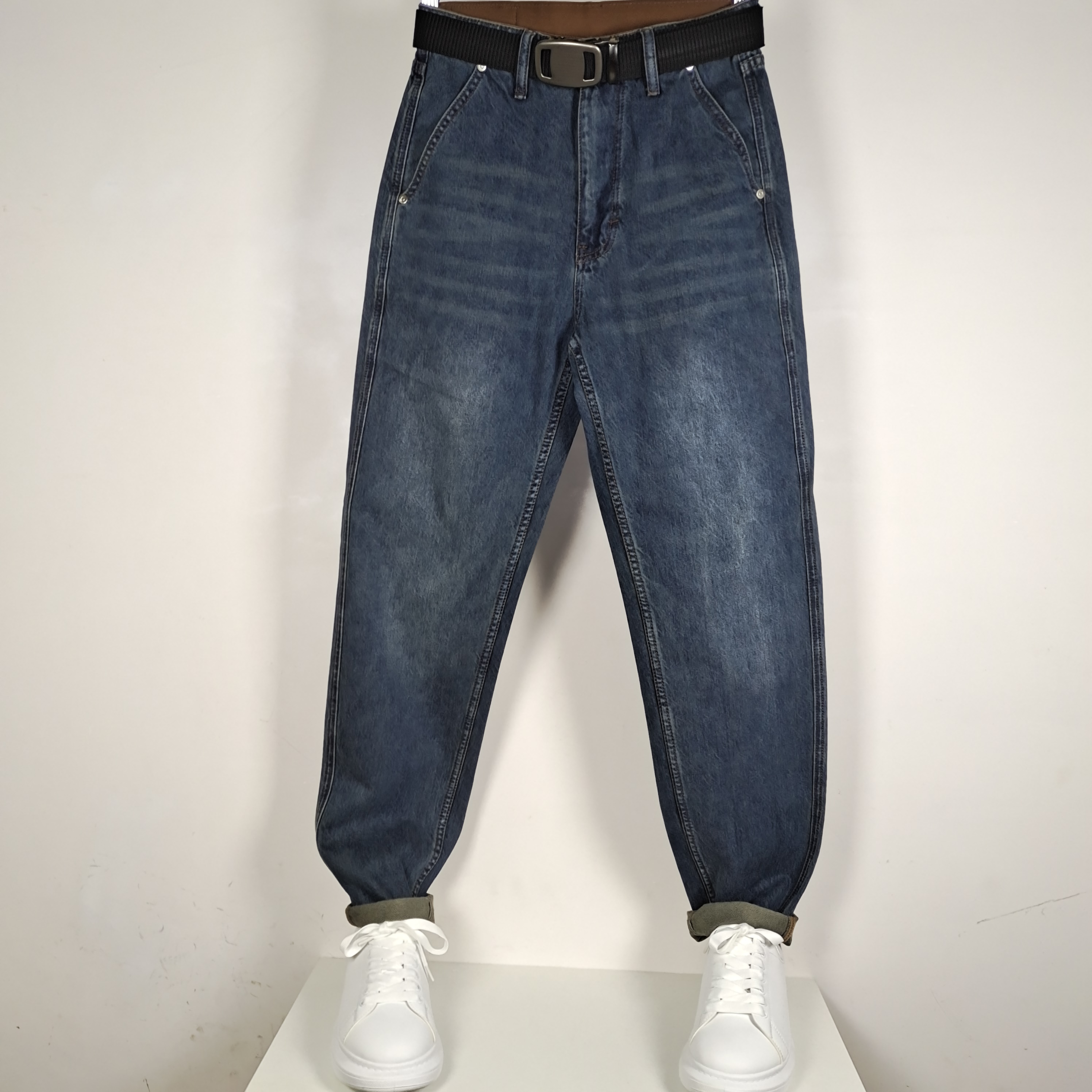 牛仔裤裤子宽松无弹休闲男士百搭水洗时尚春秋潮流