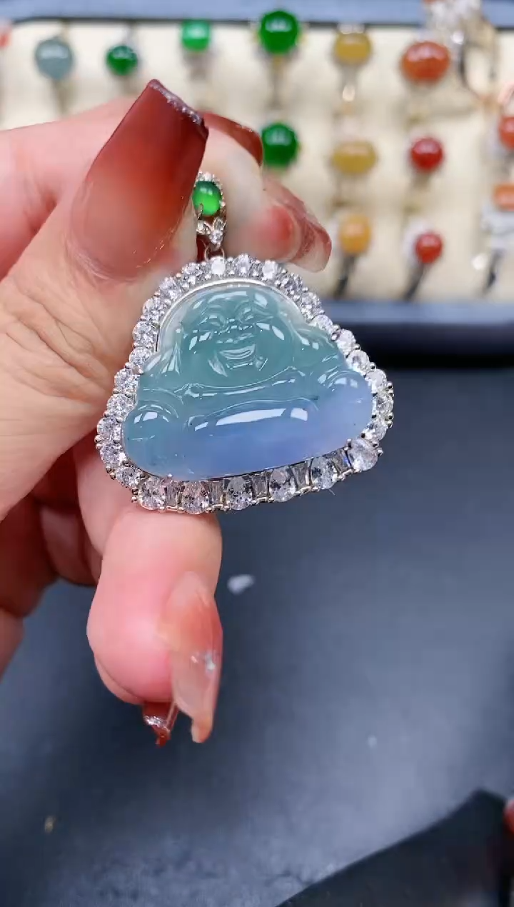 【闪购商品】翡翠颈饰银S925镶嵌1