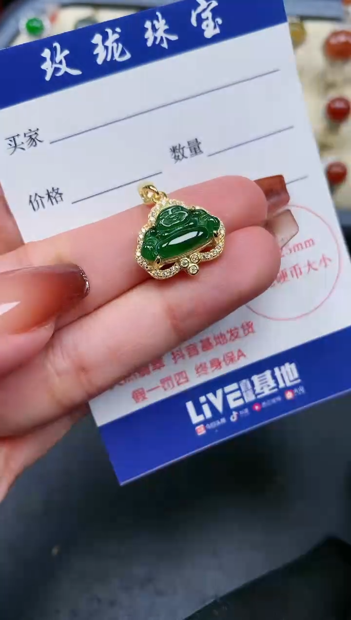 【闪购商品】翡翠颈饰银S925镶嵌1