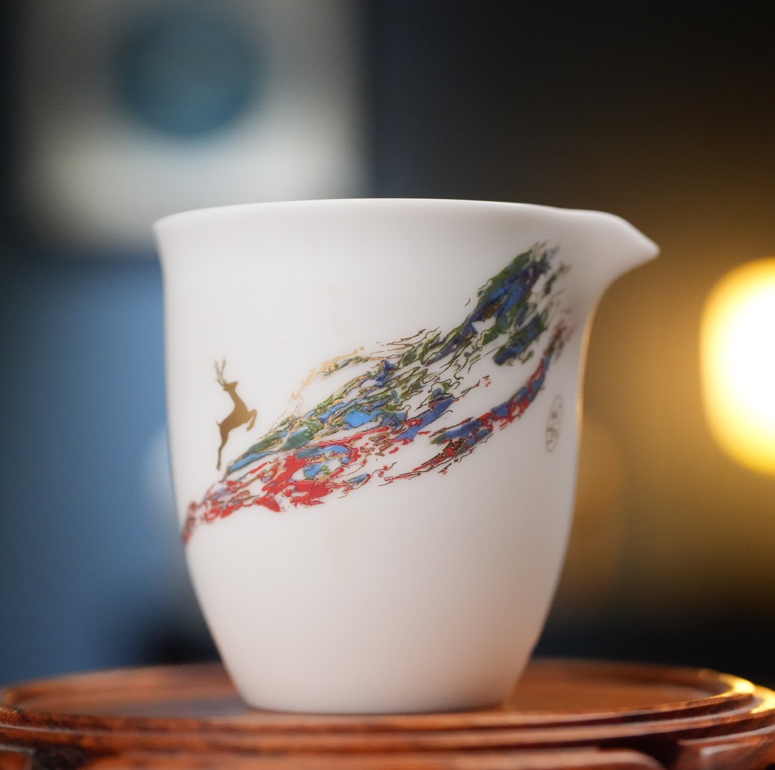 渡景山房.羊脂玉薄胎茶海（一路风华）