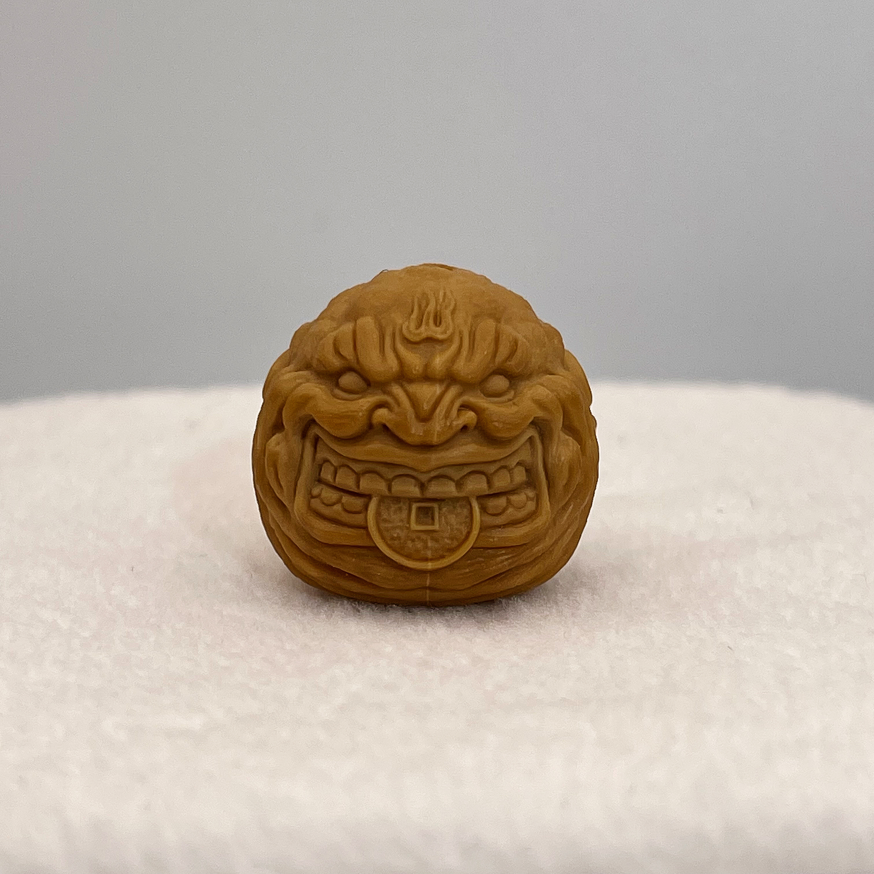 精工雕刻猴头核桃单籽手串文玩配饰精品