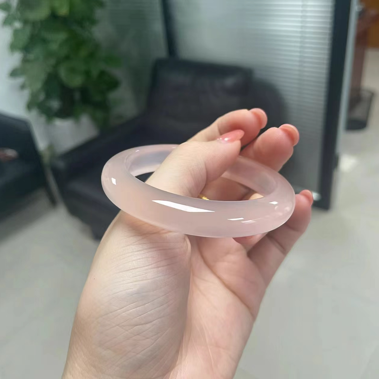 仙女粉手镯63圈口