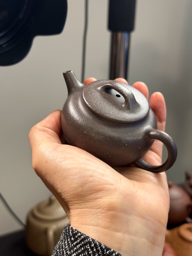 宜兴紫砂壶明瓦壶半手工制作泥料千玺紫泥烧气窑容量100cc左右