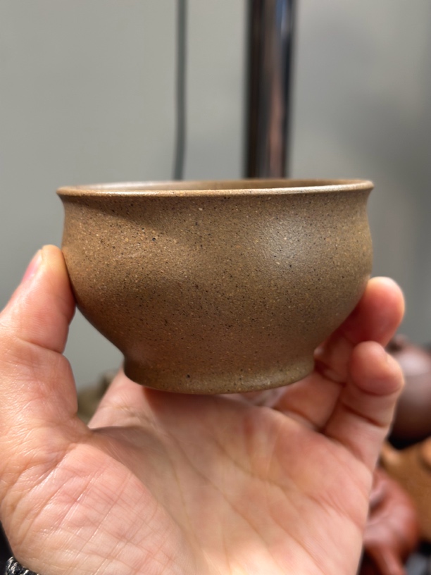 宜兴紫砂壶主人杯半手工制作泥料黑段泥容量130cc陶瓷粗陶