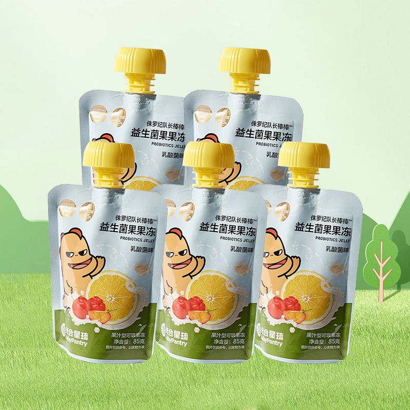 【光合/星球益生菌果汁果果冻儿童零食爽吸无添加白砂糖果冻婴幼儿