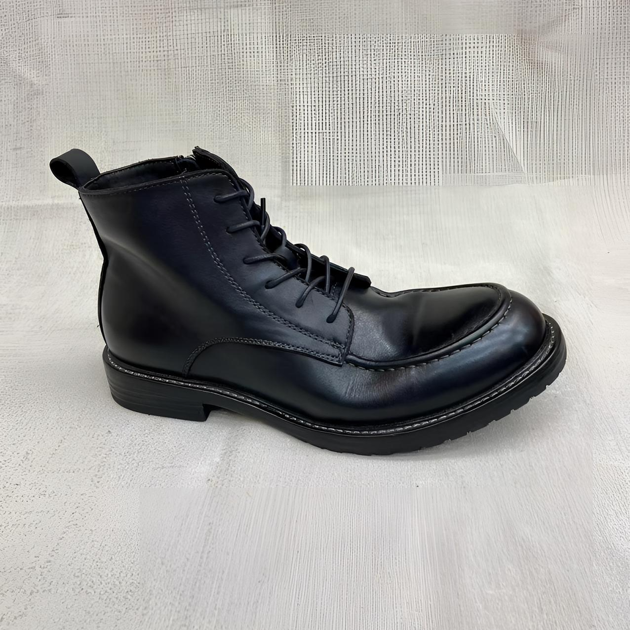 【捡漏】秋冬季真皮马丁靴男士复古皮靴英伦风高帮男鞋圆头短靴男款