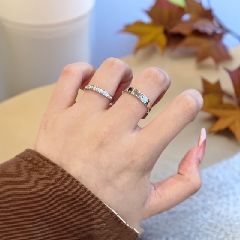 合金戒指合金戒指韩国轻奢小众ins风戒指小众戒指