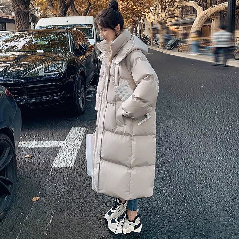 YAYA鸭鸭白鸭绒2024羽绒服年新潮袄过膝oversize加厚女长款韩系宽