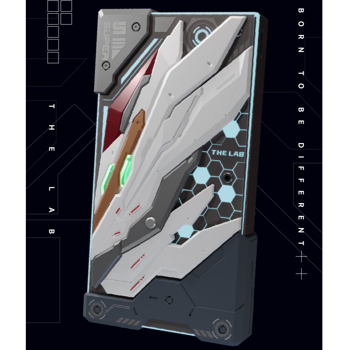 无限创燥 二次元联名御模道-仙鹤外甲拼装充电宝