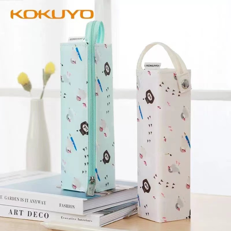 日本国誉官方KOKUYO文具鸟笔袋文具袋帆布ins限定日系大容量学生