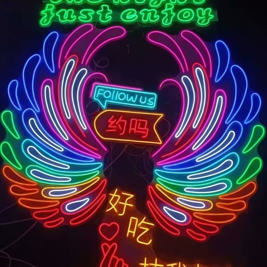 【烧烤主题】夜市餐饮霓虹灯网红墙装饰酒吧打卡拍照墙发光字氛围灯