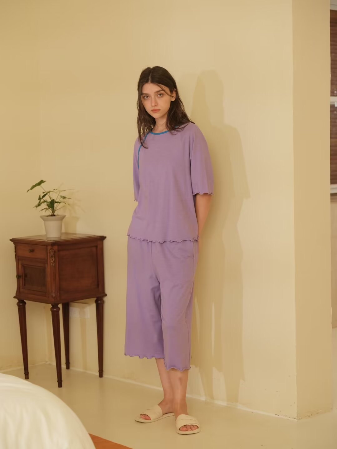 朵朵可可2024春款睡眠家居服套装，简单舒适，保证正品