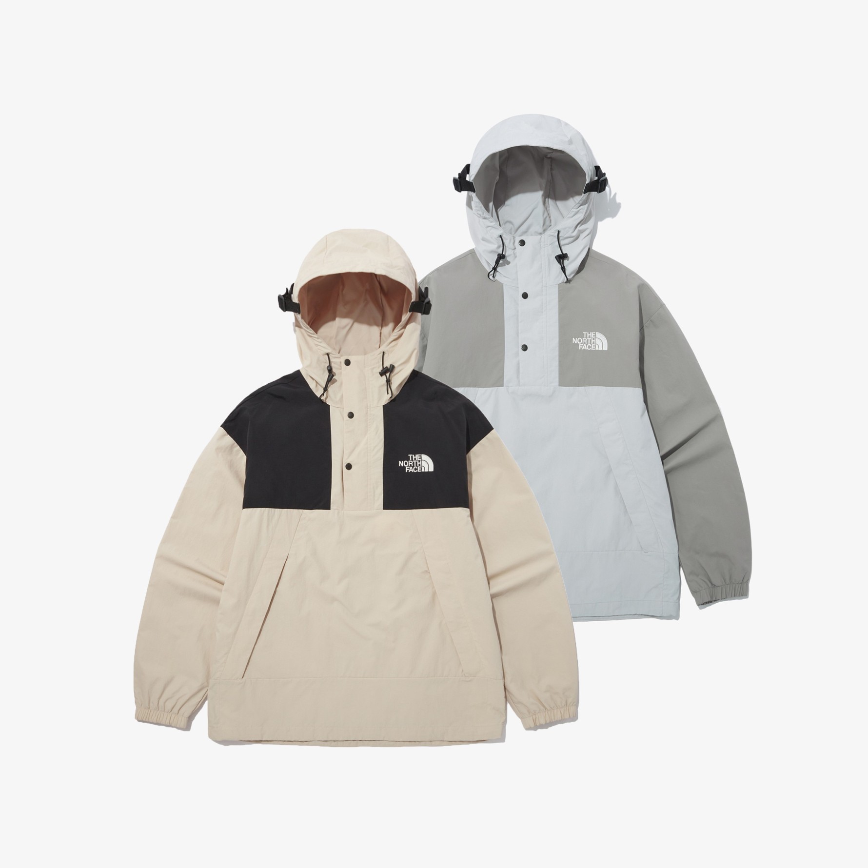 THE NORTH FACE/北面连帽拼色半拉链冲锋衣NA3BP_二手商品- 大咖星选