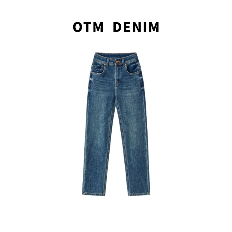 OTM DENIM【长卿】四面弹烟管牛仔裤女九分裤高腰小脚修身显瘦秋冬