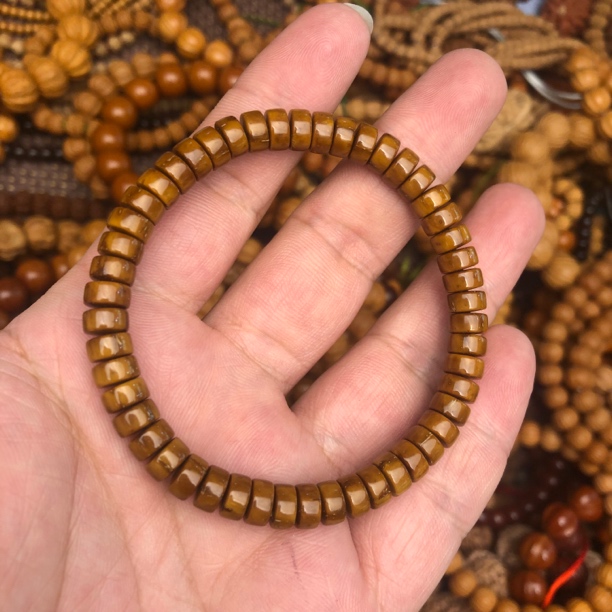 （库克药片小单圈7mm）原生态库克文玩手串