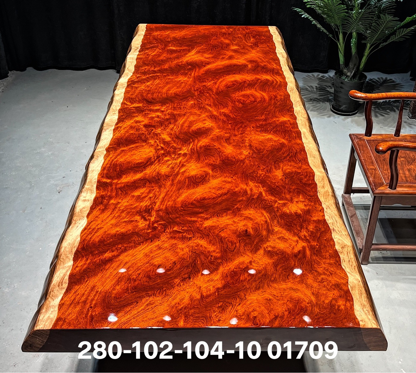 大火焰花纹巴花大板280*103*10