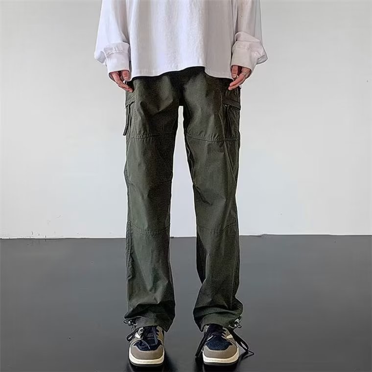 冲锋休闲裤男生春夏季户外登山直筒裤美式复古潮牌