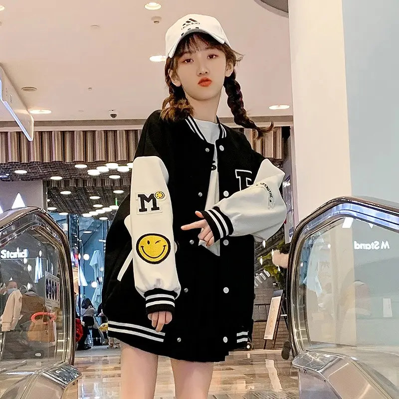 巴拉巴拉女童棒球服外套春秋款2023新款洋气时髦儿童休闲女孩冬季