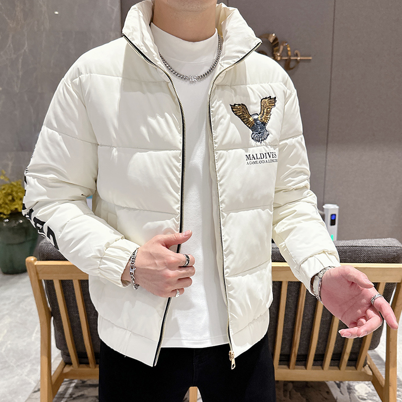 潮牌冬季棉衣男士外套加厚棉服青年2025新款修身立领保暖棉袄男款