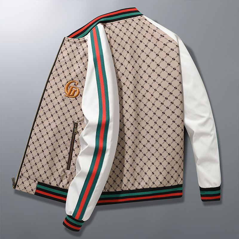 欧洲站男士外套潮牌棒球服春秋季2024新款休闲立领韩版帅气男装