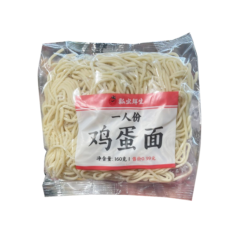 瓢虫鲜生鸡蛋面160g