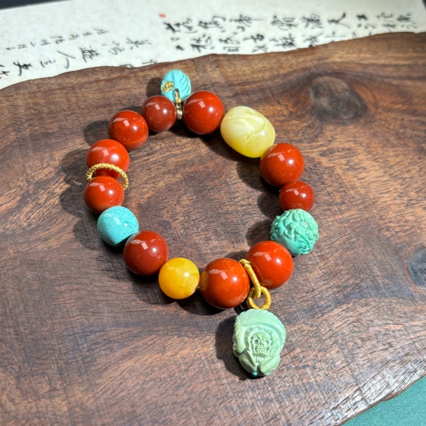 【杨仙仙珠宝】南红多宝手串-YXXSC-B0344