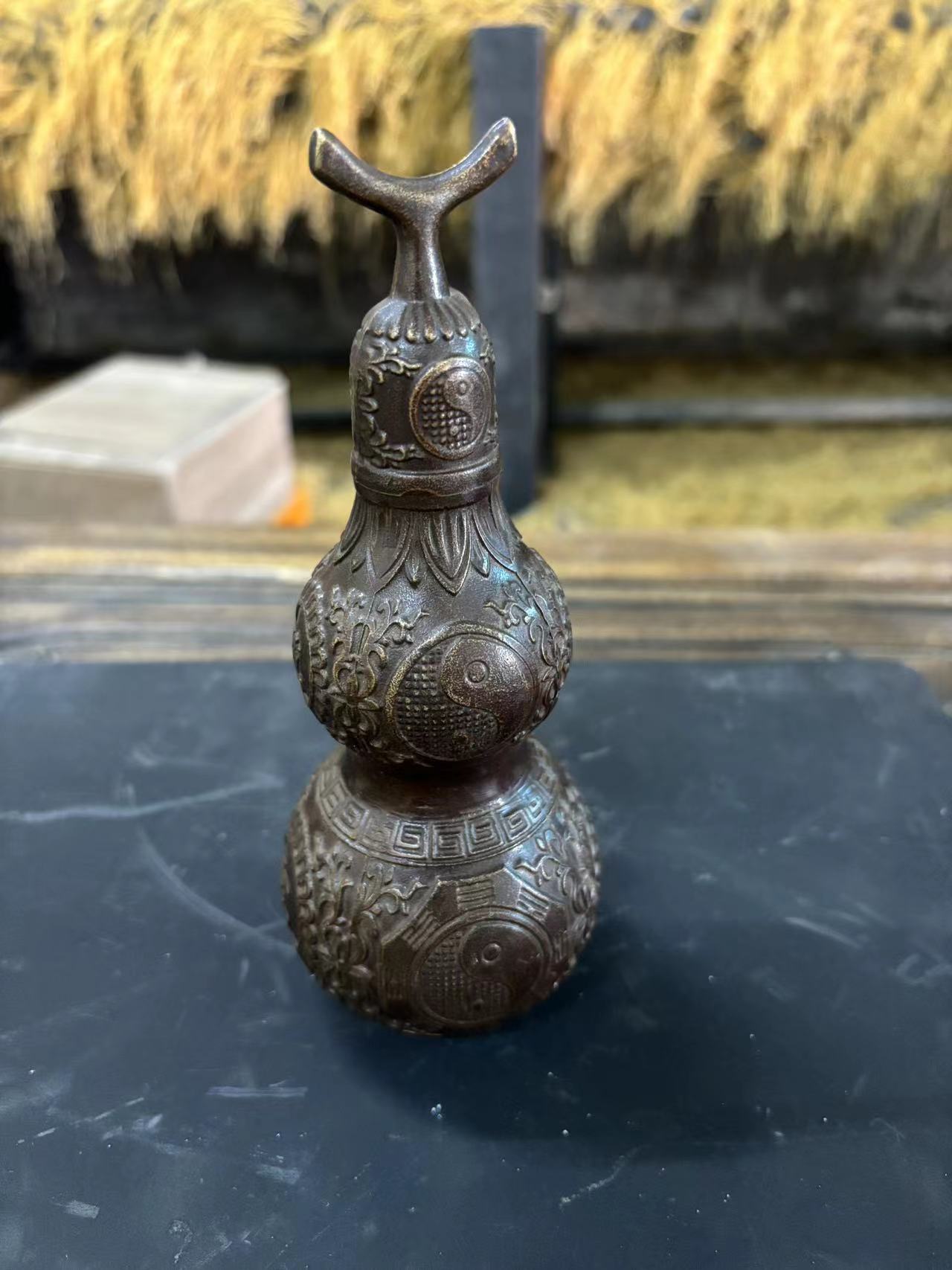 铜葫芦摆件一个[名宛苑百货店]