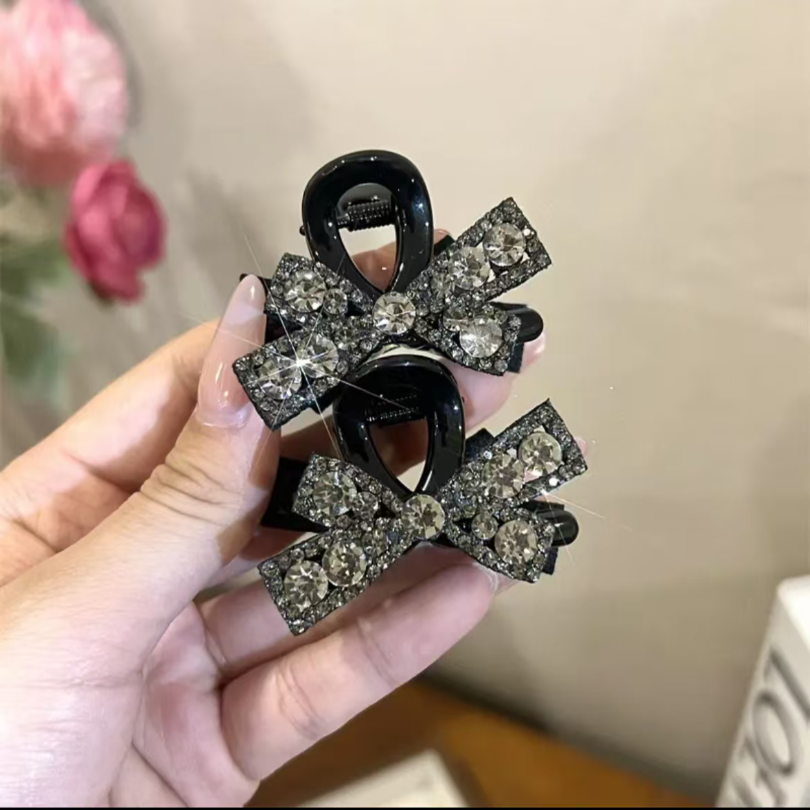 精致蝴蝶结小抓夹女侧边前额头顶边夹高档公主头刘海小夹子2060