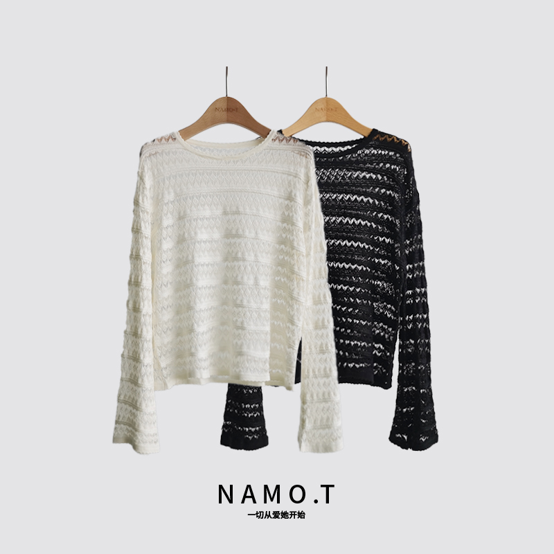 NAMO.T【织夏】镂空花边天丝上衣NF1511060