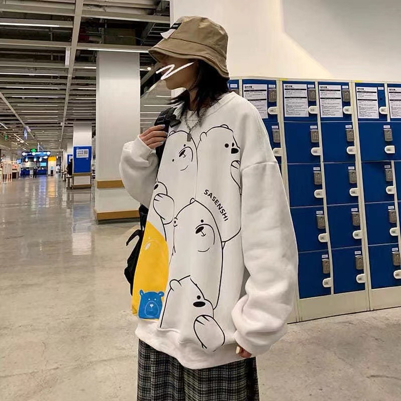 慵懒风卫衣上衣情侣