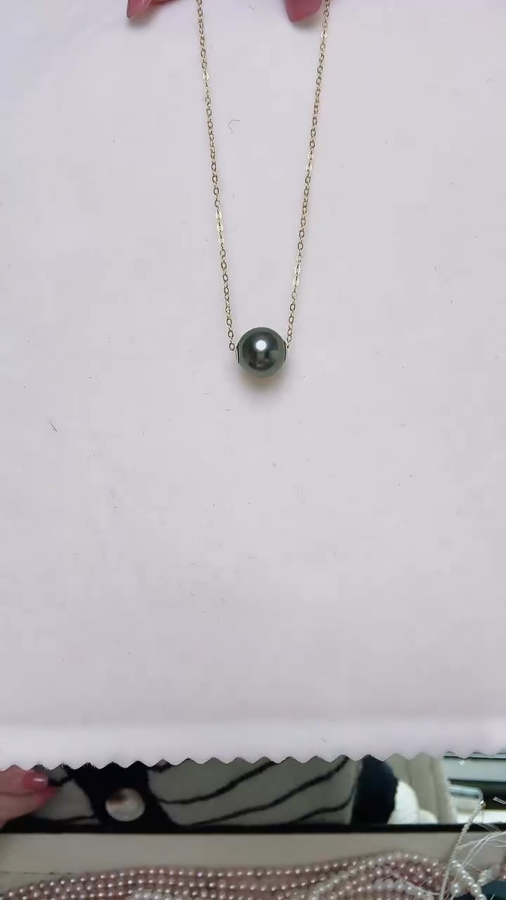 【闪购商品】海水珍珠颈饰18K金镶嵌大溪地