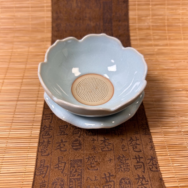 莲华茶滤天青釉汝窑原矿汝瓷汝州发货