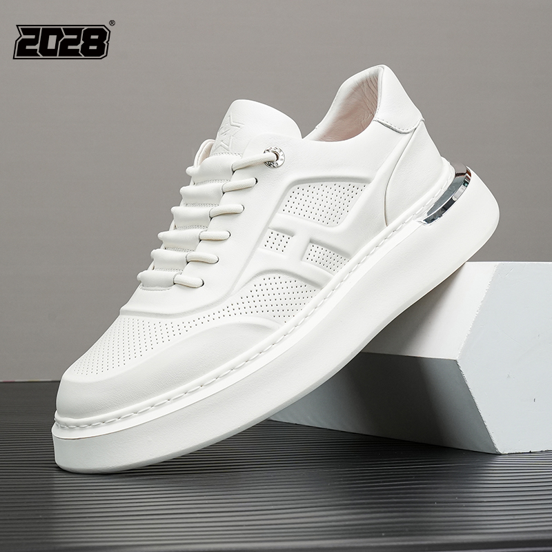 夏季男鞋透气增高鞋潮鞋百搭男士男款潮流小白鞋薄款软底舒适